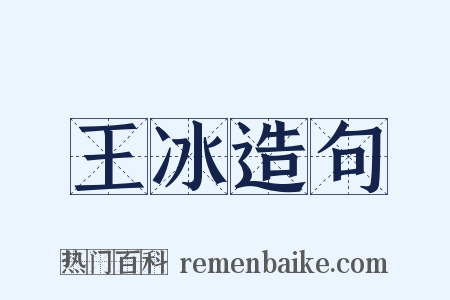 王冰造句是什么意思的图片